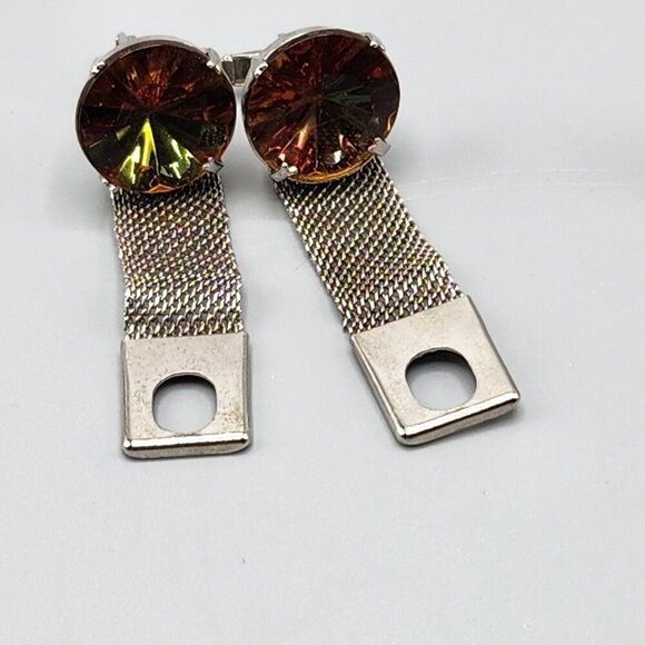 Assorted Cufflinks Chain Fob Tie Clip Lot Mens Accessories Dog Red Stone Blue - Picture 6 of 12